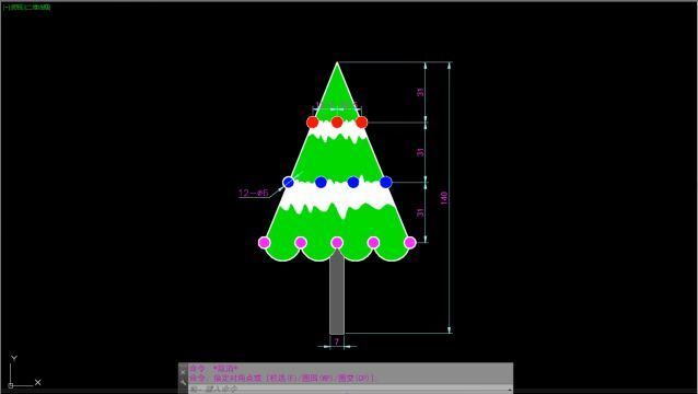 CAD每日一练 CAD绘制圣诞树