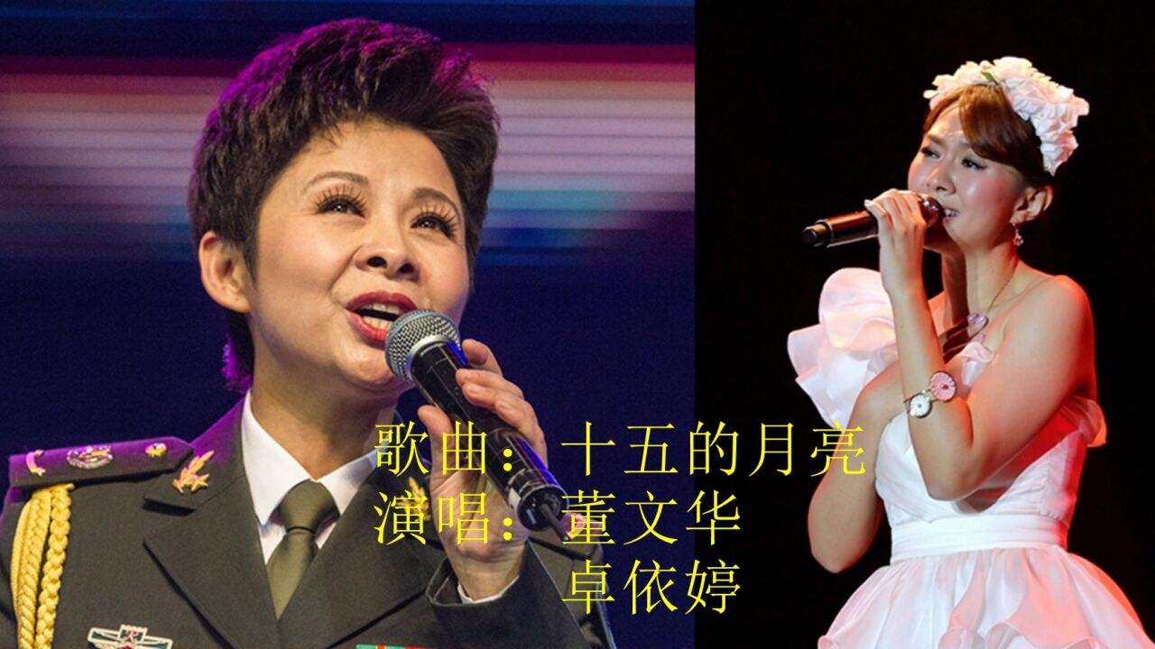 董文华,卓依婷演唱的《十五的月亮》,带给我们那么多难忘的回忆!