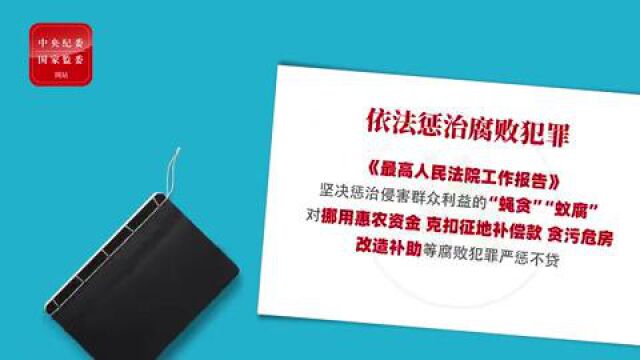 V视频丨“数”览2023年“两高”报告 看有效形成反腐败斗争强大合力