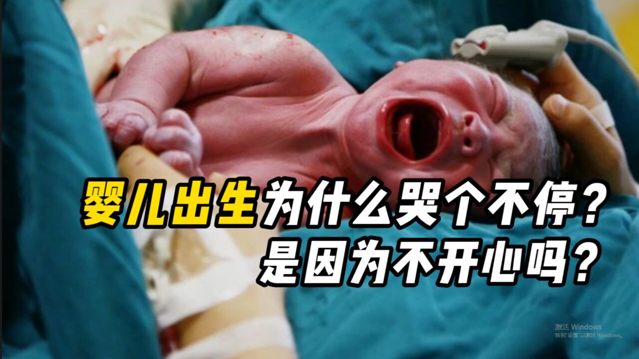 刚出生的小宝宝为什么一直哇哇大哭?是来到人间不高兴吗?