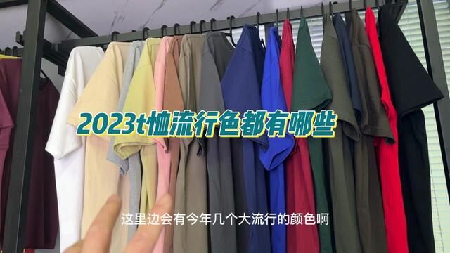 2023年短袖T恤流行的颜色都有哪些?#短袖t恤 #t恤供应链 #纯色t恤 #t恤定制