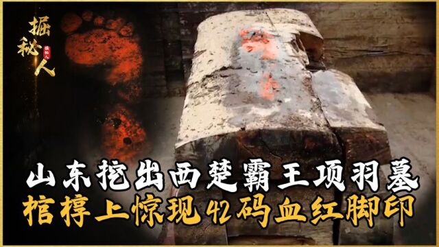 山东挖出霸王项羽墓,棺椁上惊现42码血红脚印,专家:刘邦干的