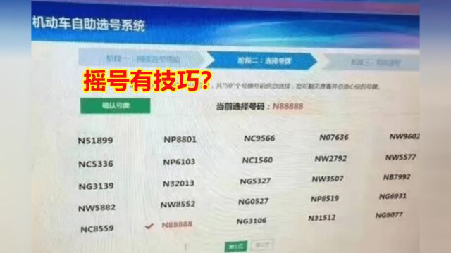 车管所离职员工透露:摇号有技巧,学到这2招,摇到豹子号!