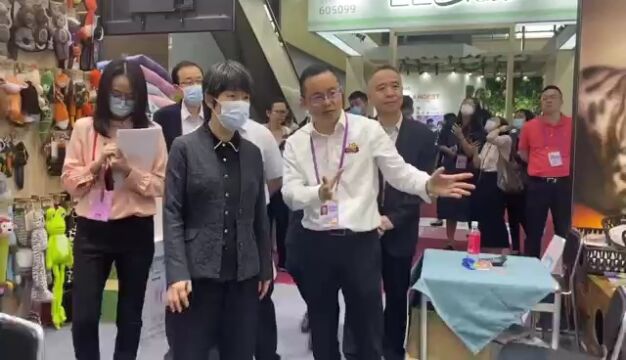 商务部领导巡视调研第133 届广交会,行业头部企业天元宠物成焦点关注