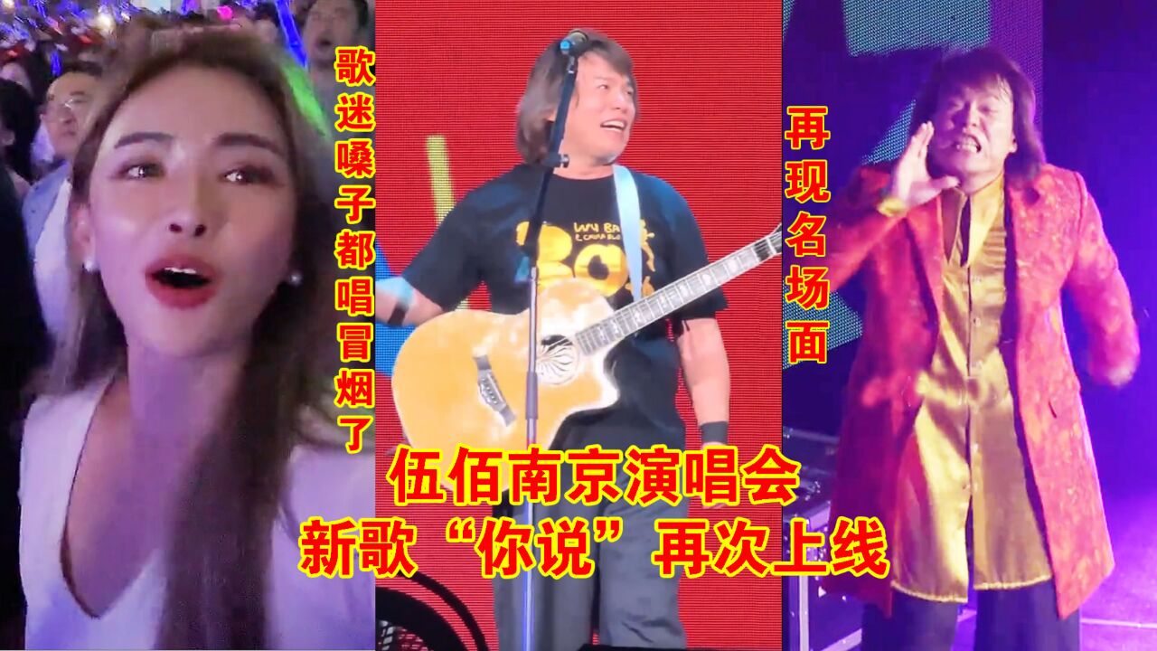 伍佰南京演唱会新歌“你说”再次上线,一直让歌迷从头唱到尾,嗓子都唱冒烟了_高清1080P在线观看平台_腾讯视频