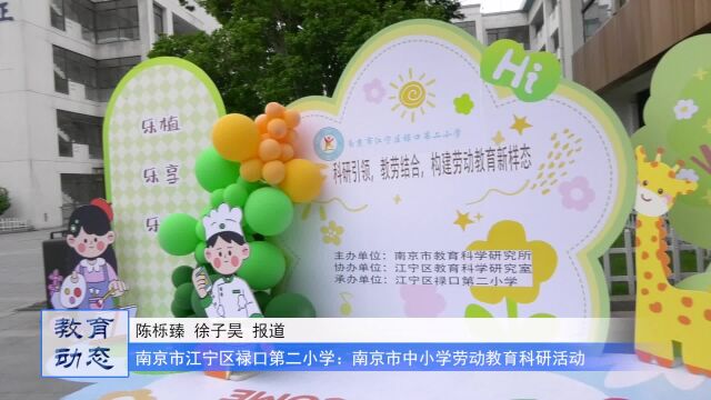 南京市江宁区禄口第二小学:南京市中小学劳动教育科研活动