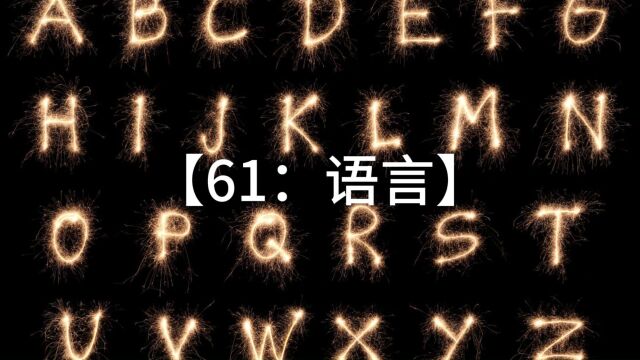 61、为什么语言能力,显著影响收入?