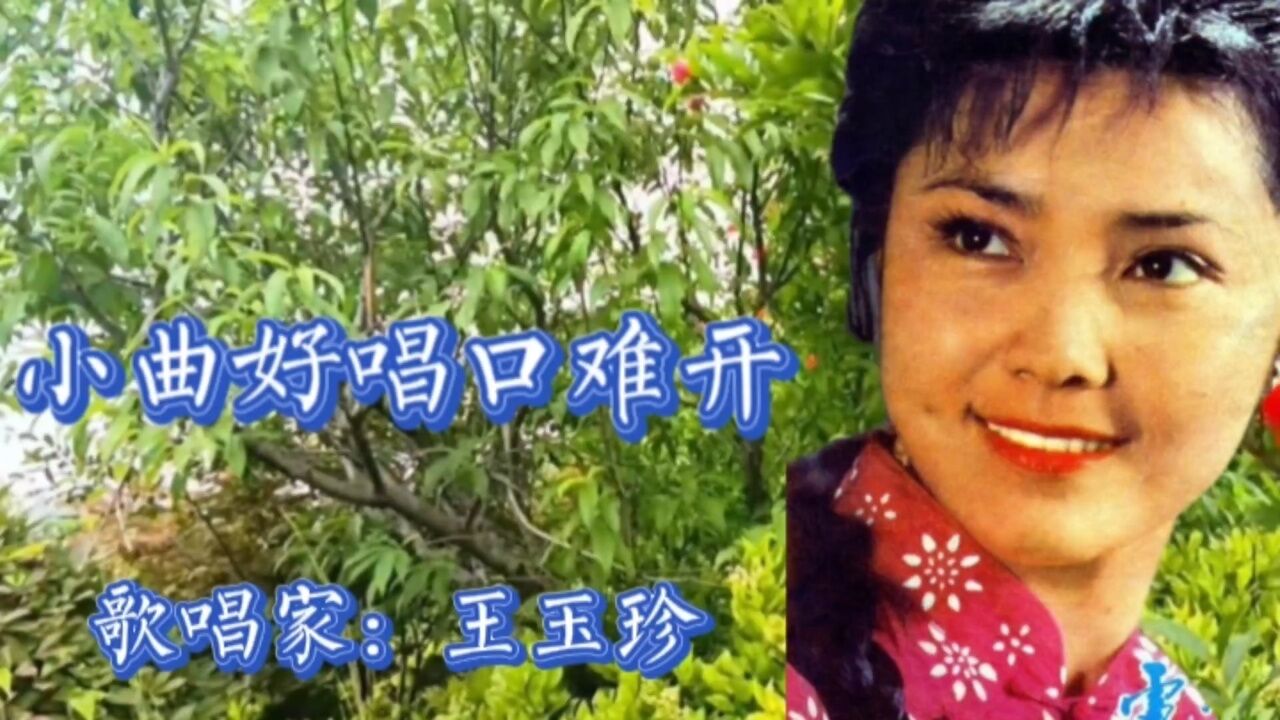 王玉珍演唱《小曲好唱口难开》手拿碟儿敲起来 小曲好唱口难开 声声唱