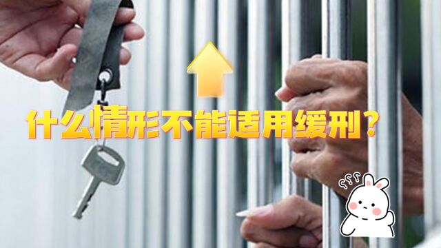 什么情形不能适用缓刑?八通来说!