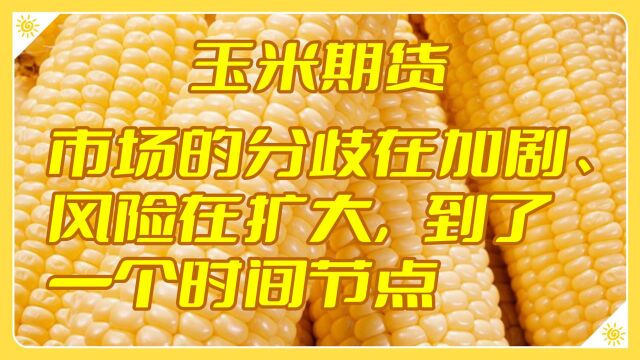 【玉米期货】市场的分歧在加剧、风险在扩大,到了一个时间节点