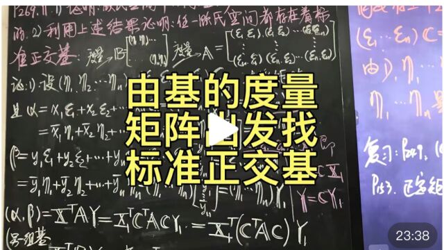 高等代数(线性代数)欧氏空间第二节标准正交基(14)2102