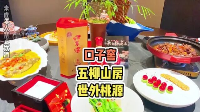 在五柳先生的山房吃一顿大餐是什么样的体验!#合肥 #口子窖兼香私房菜 #口子窖带你探寻城市好食刻 #五柳山房