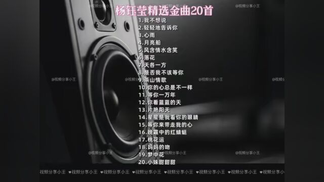 杨钰莹经典金曲20首#这里的歌 #拍视频分千万