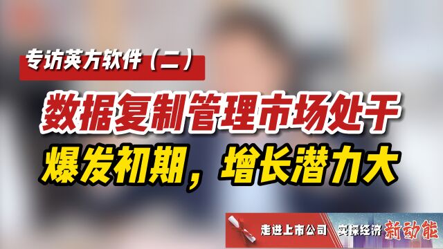 专访英方软件(二):数据复制管理市场处于爆发初期,增长潜力大