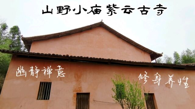 宜黄公路旁的山野小庙紫云古寺,这里幽静禅意很容易让人顿悟