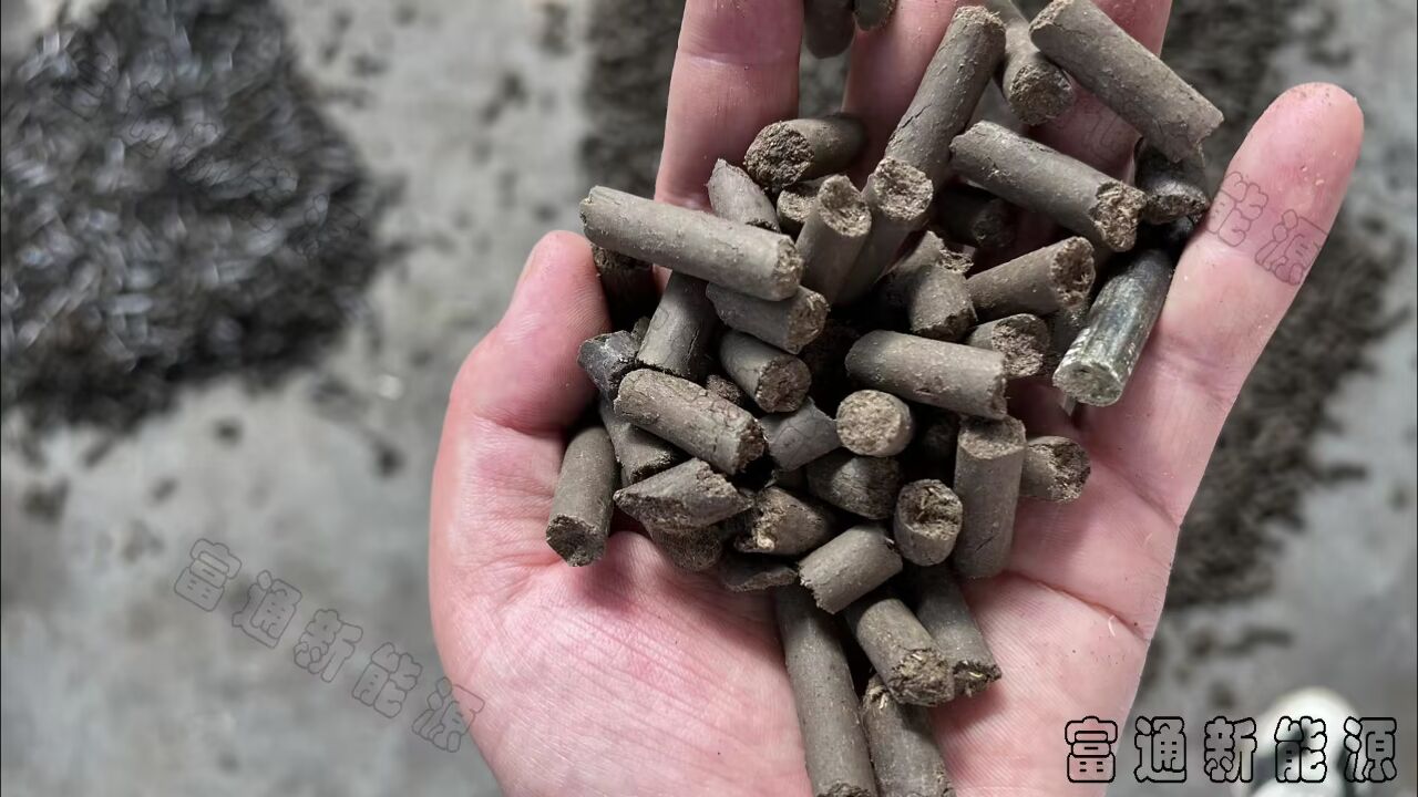 牛粪颗粒机牛粪压制圆柱状颗粒燃料#牛粪压块机#牛粪成型机#牛粪燃料