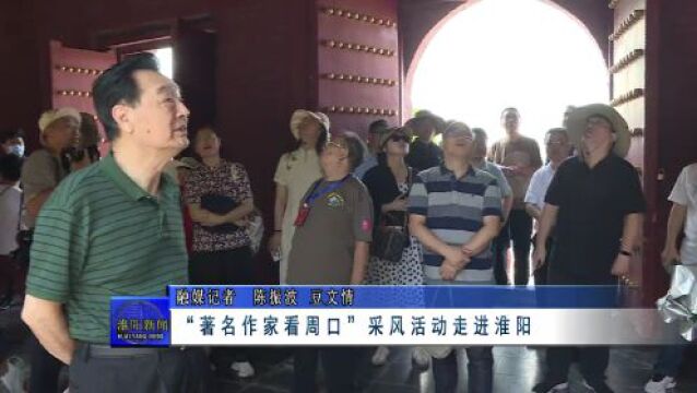 【视频】“著名作家看周口”采风活动走进淮阳