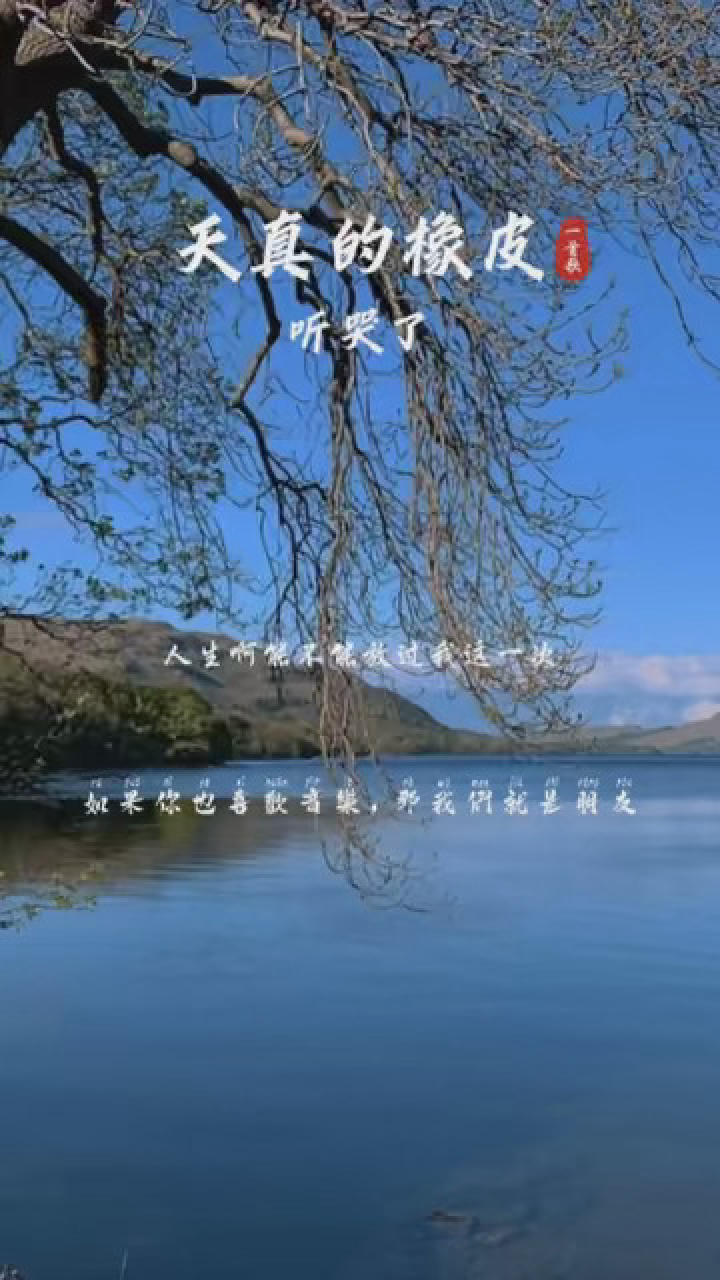 二字,短短几句,唱出了多少人的心声…#音乐 #伤感音乐 #天真的橡皮