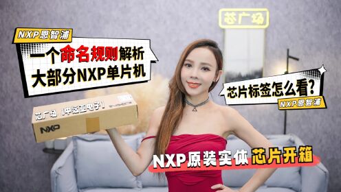 NXP芯片的标签怎么看？用一个命名规则读懂大多数的NXP单片机，NXP原装实体芯片开箱！
