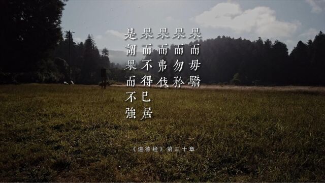 老子《道德经》第三十章“果而毋骄, 果而勿矜,果而弗伐,果而不得已居,是谓果而不强”如何对待冲突