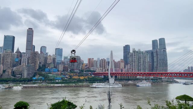 实拍打卡重庆长江索道,你不在重庆的日子,我替你坐了这空中客车