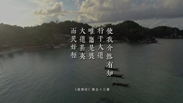 老子《道德经》第五十三章“使我介然有知,行于大道,唯迤是畏.大道甚夷,而民好径“人生的路就这么两条大道和小道,我们该走那条路呢?