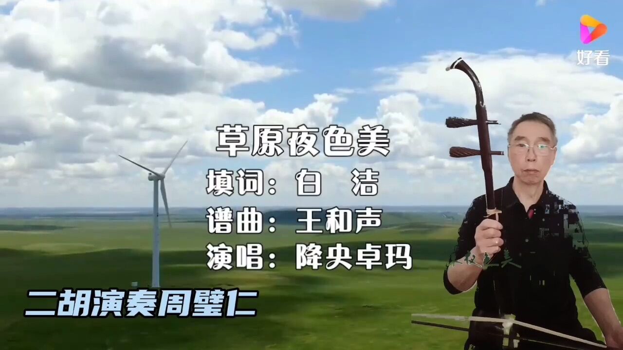 《草原夜色美》二胡演奏周璧仁
