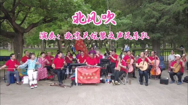 经典歌曲《北风吹》,北京天坛琴之声民乐队演奏,真情演绎