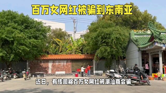 潮汕商会回应百万女网红被骗东南亚