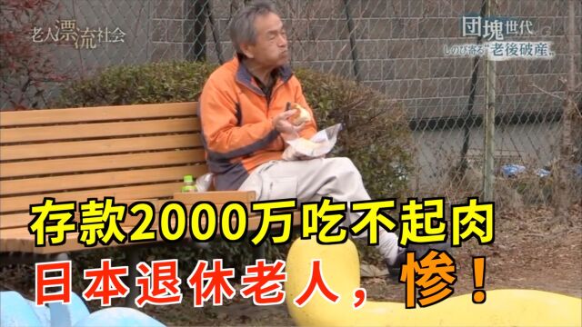 存款2000万吃不起肉,日本退休老人有多惨?