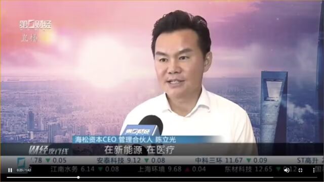 海松资本陈立光出席2023陆家嘴投融资论坛