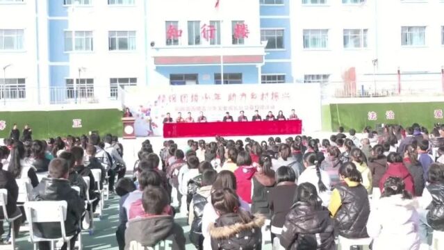 团县委组织开展困境青少年关爱成长包公益捐赠活动