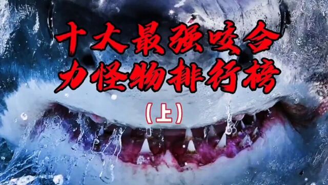 十大最强咬合力怪物都有谁排名第一的存在究竟有多恐怖一定要看到最后,说出你心目中的最强存在