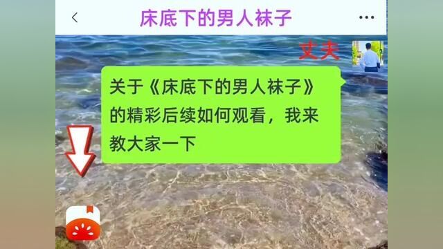 《床底下的男人袜子》全集,点击左下方下载(番茄小说)精彩后续听不停#番茄小说 #小说