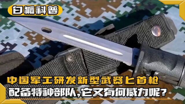 中国军工研发新型武器匕首枪,配备特种部队,它究竟有何威力?