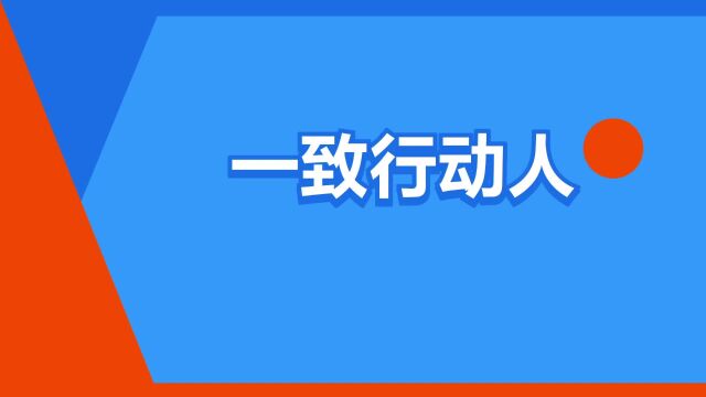 “一致行动人”是什么意思?