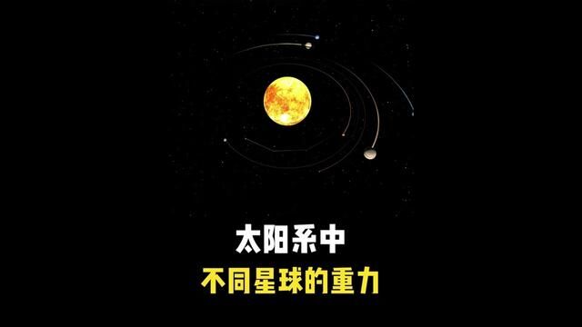 太阳系中不同星球的重力演示#科普知识 #天文 #探索宇宙 #太阳系 #太空