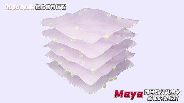 【SCI科研制图教程】如何用maya制作负载纳米颗粒的柔性膜(Maya软件)【宋元元博主】