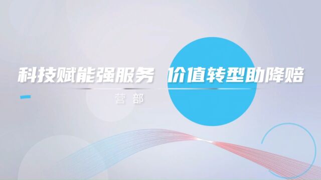 产险运营部—科技赋能强服务 价值转型助降赔