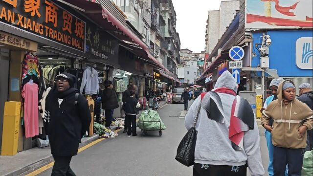 广东省广州市,实拍广州黑人“聚集地”,大家都看看吧!