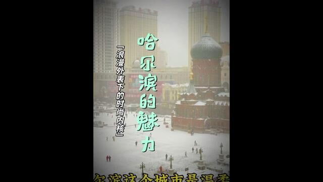 浪漫的哈尔滨,内核是时尚的.#哈尔滨冰雪大世界 #哈尔滨火出了新高度 #哈尔滨有多宠游客