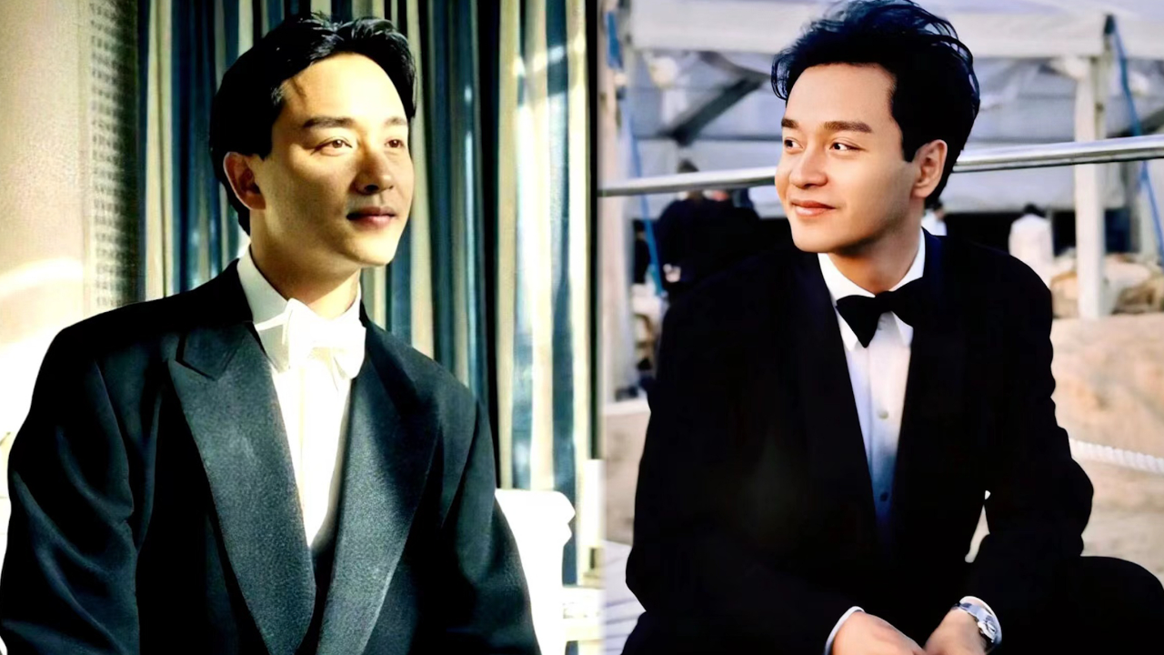 张国荣去世21周年,唐鹤德袁咏仪古巨基悼念,粉丝花圈摆成花海