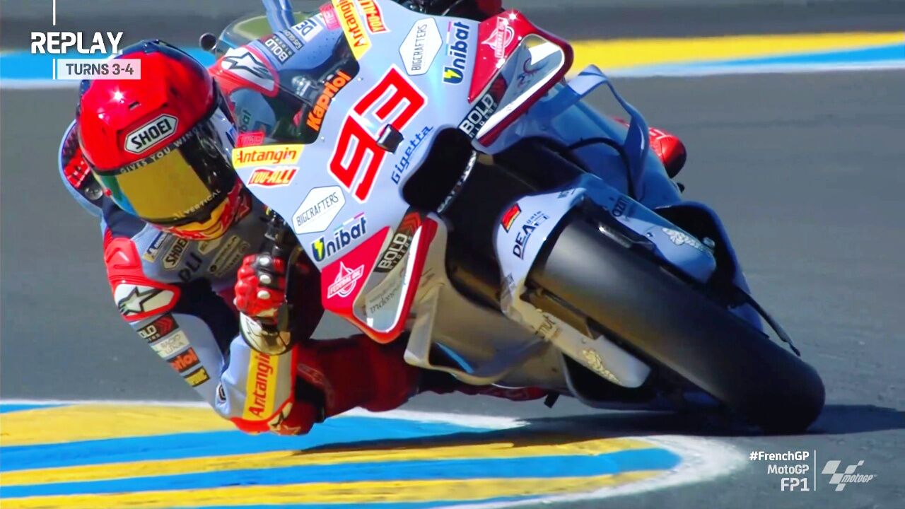 马克-马奎斯过弯高速慢放 姿态优雅画面太美