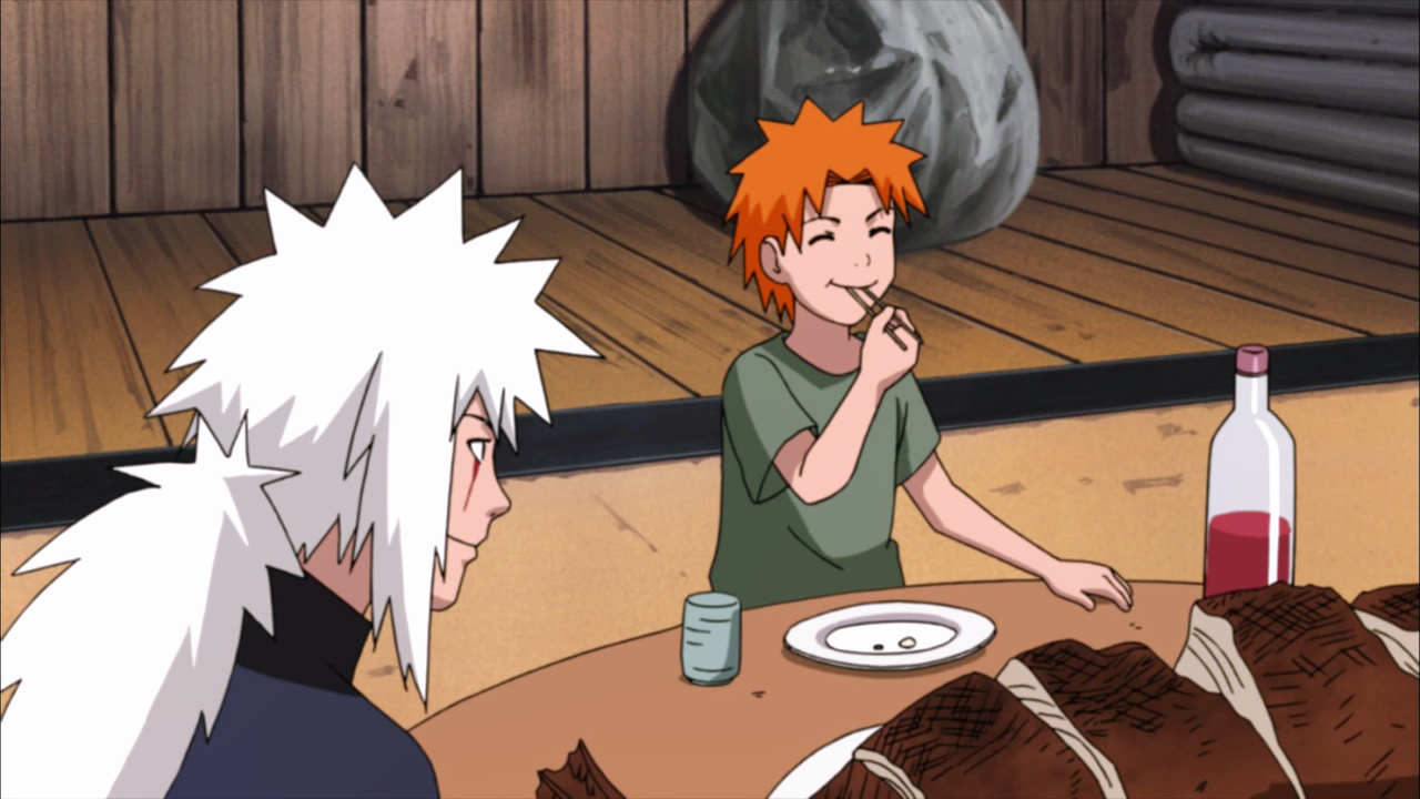 卡卡西向自来也了解雨隐村三人