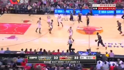 《NBA全场回放》【回放】骑士vs公牛次节 公牛陷得分荒分差扩大