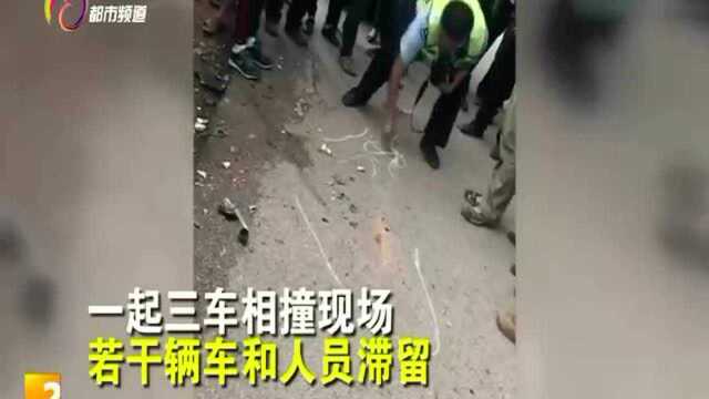 现场画图处理交通事故 楚雄交警走红网络