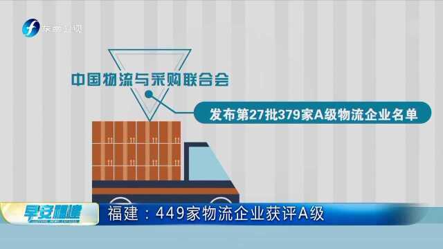 福建:449家物流企业获评A级