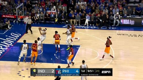 《NBA全场集锦》【扣篮】四巨头就应该这样气势如虹 西蒙斯助攻哈里斯虐筐