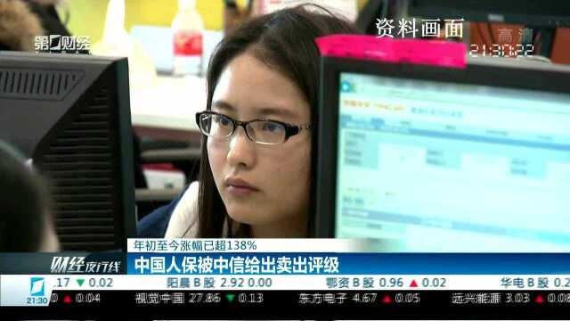 年初至今涨幅已超138% 中国人保被中信给出卖出评级