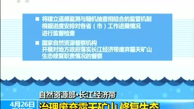 自然资源部ⷩ•🦱Ÿ经济带 治理废弃露天矿山 修复生态